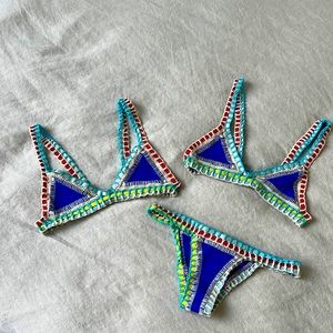 KIINI bikini SZ S Colorful Royal Blue